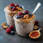 Chia Pudding Protein Recipe That’s Simple, Satisfying, and Meal Prep–Friendly 5 finished chia pudding protein with toppings