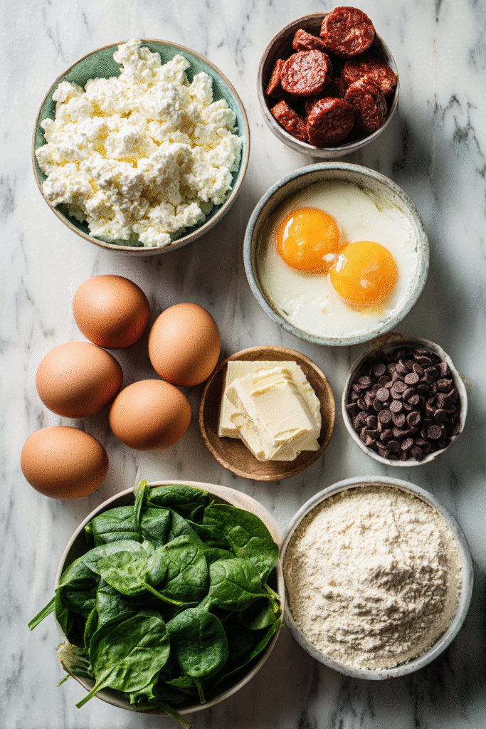 Keto Cottage Cheese Recipes That Taste Amazing | 7 Easy Ideas 6 keto cottage cheese recipe ingredients layout
