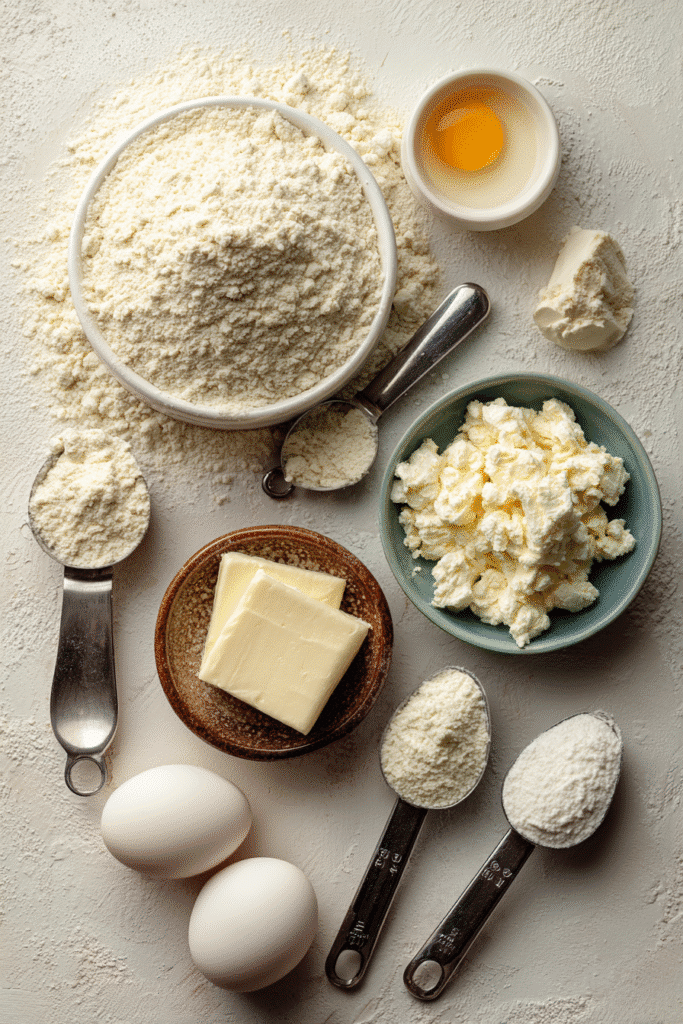 Keto Pancake Recipe: Amazing 4-Ingredient Low-Carb Breakfast 7 Keto pancake recipe ingredients on a counter