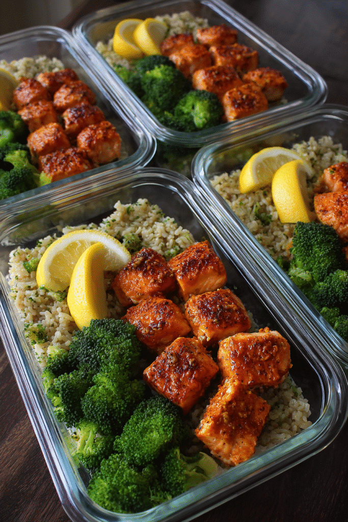5-Minute Air Fryer Salmon Bites Meal Prep – Best Protein Trick 9 salmon bites meal prep lunch