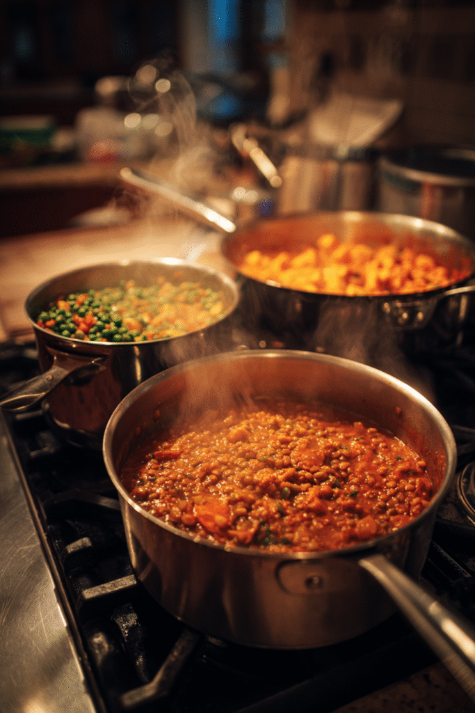 Vegan Meal Prep Ideas: 7-Day Plan for Simple, Healthy Eating 8 Vegan meal prep cooking lentils and tofu