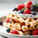 High Protein Waffle Recipe – 7 Simple Steps for Amazing Results 5 High protein waffle recipe with Greek yogurt and berries